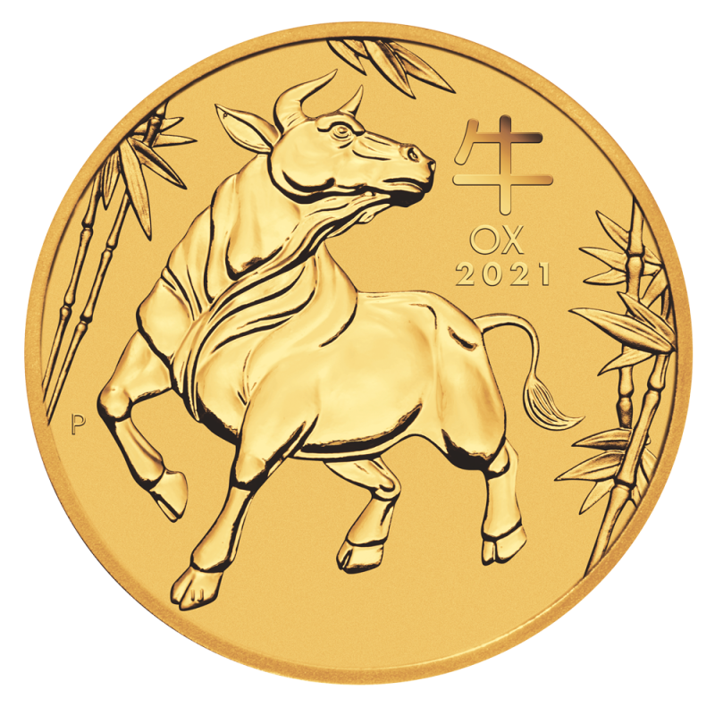 Lunar III Ox 1oz Gold Coin 2021