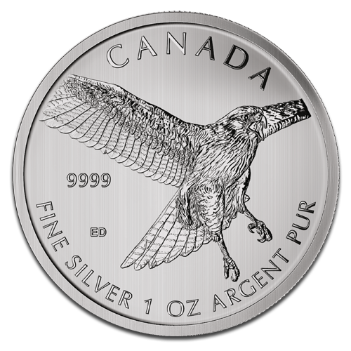 Red-Tailed Hawk 1oz Silver Coin 2015 margin scheme