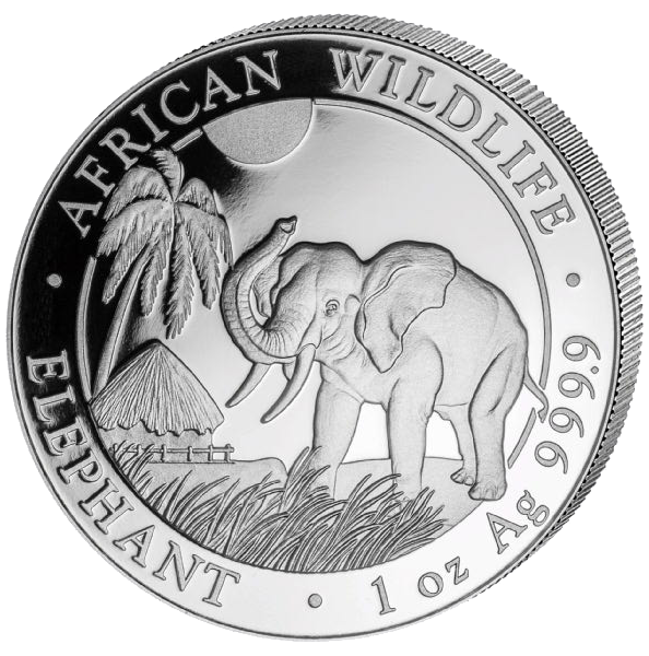 Somalia Elephant 1oz silver coin 2017 | margin scheme