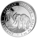 Somalia Elephant 1oz Silver Coin 2017 | margin scheme