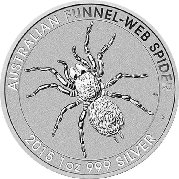 Funnel Web Spider 1oz Silver Coin 2015 | margin scheme