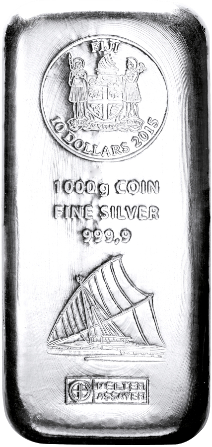Silver Coin Bar 1kg Fiji Island  | margin scheme