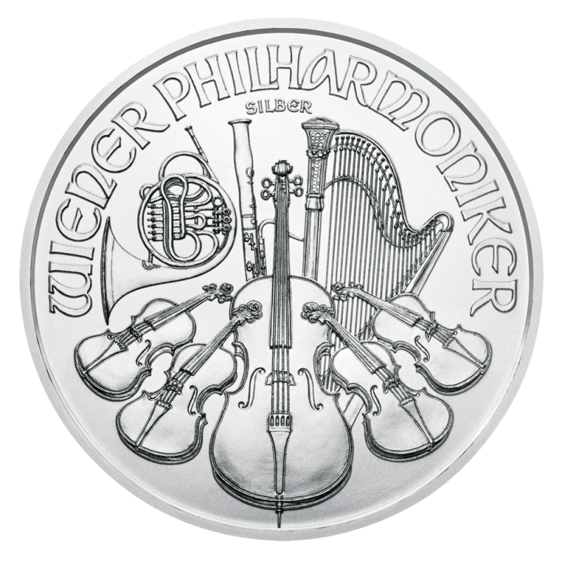 Vienna Philharmonic 1oz Silver Coin 2021 (margin scheme)