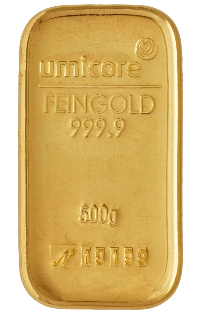 500 Gram Gold Bar Umicore