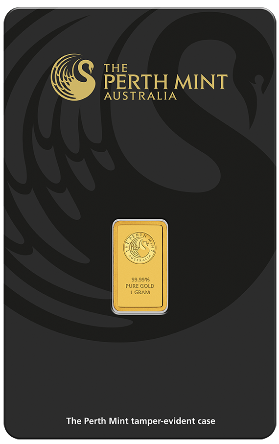 1g Gold Bar | Perth Mint with Certificate - Kangaroo