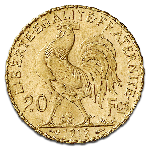 20 French Francs - gold coin | diverse motifs