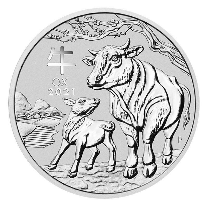 Lunar III Ox 1/2oz silver coin 2021 | margin scheme