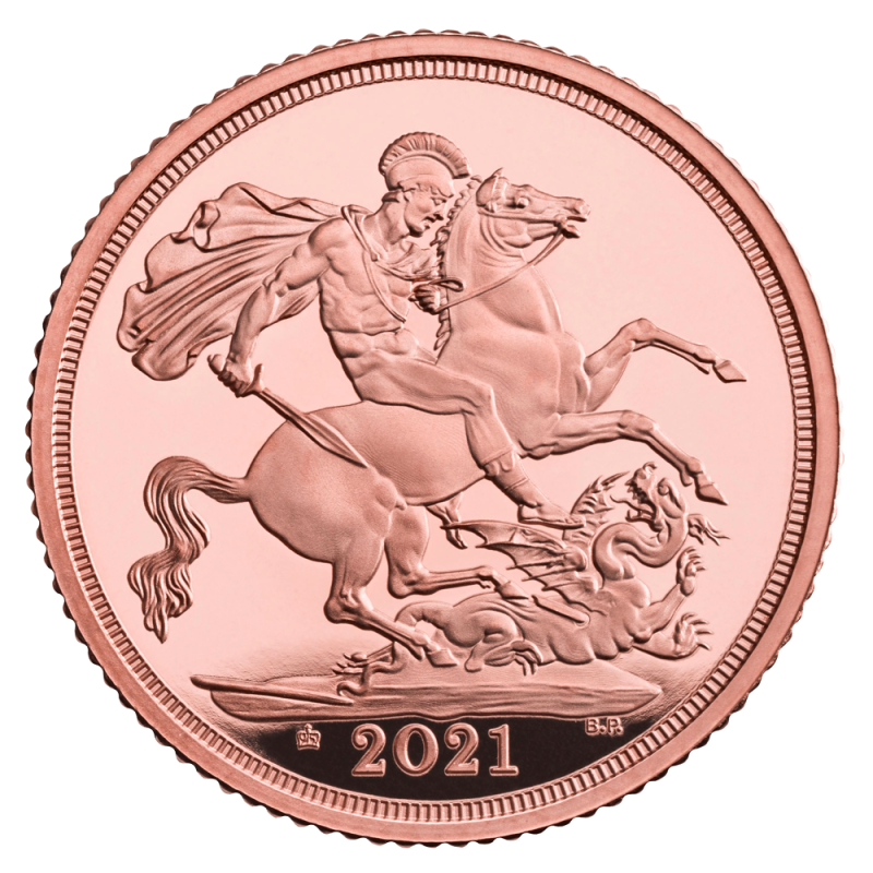 Sovereign Elizabeth II Gold Coin 2021