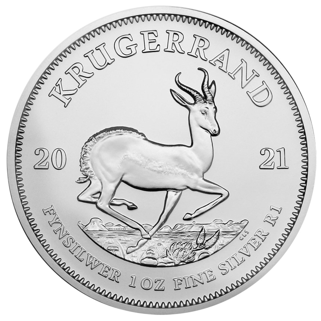Krugerrand 1oz Silver Coin 2021 margin scheme