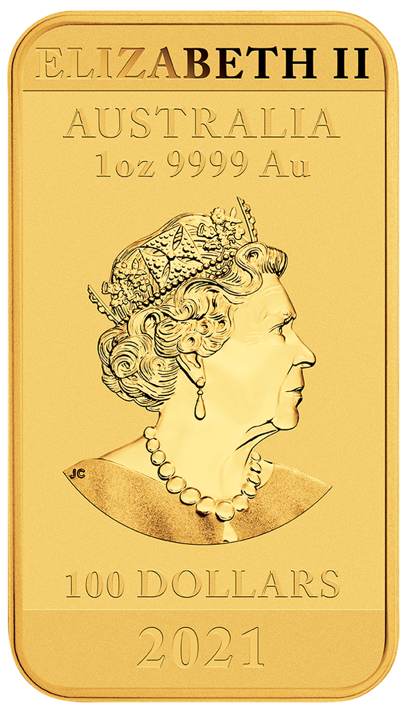 Dragon -rectangular- 1oz Gold Coin 2021