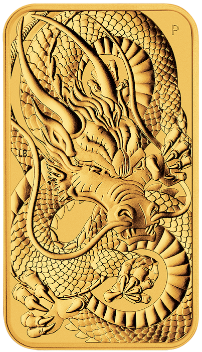 Dragon -rectangular- 1oz Gold Coin 2021