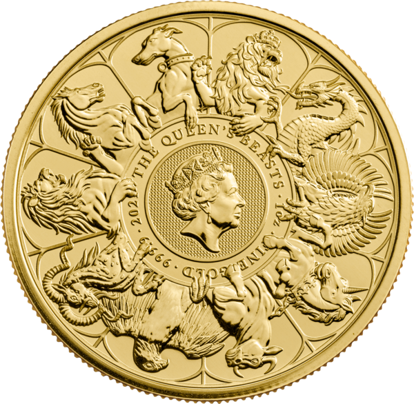 Queen's Beasts Completer 1oz Gold Coin 2021