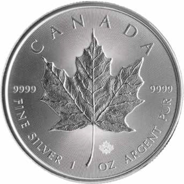 Maple Leaf 1oz Silver Coin - different years | margin scheme