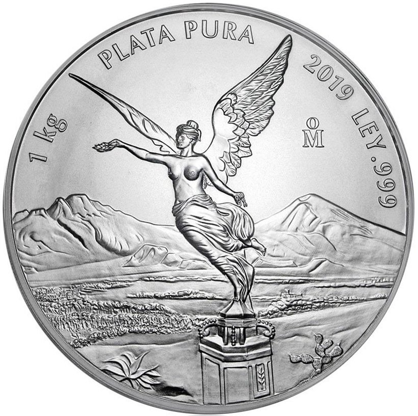 Libertad 1kg Silver Coin random Years margin scheme