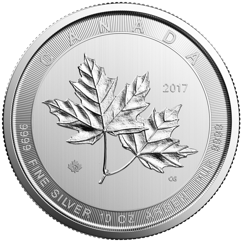 Maple Leaf 10oz Silver Coin 2017 margin scheme