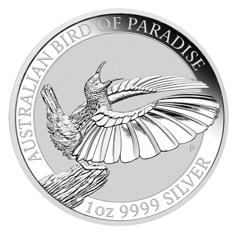 Birds of Paradise Victoria's Riflebird 1oz Silver Coin 2018 margin scheme