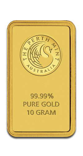 10g Gold Bar Perth Mint with Certificate