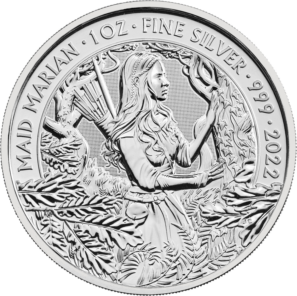 Myths and Legends "Maid Marian" 1oz Silver Coin 2022 | margin scheme