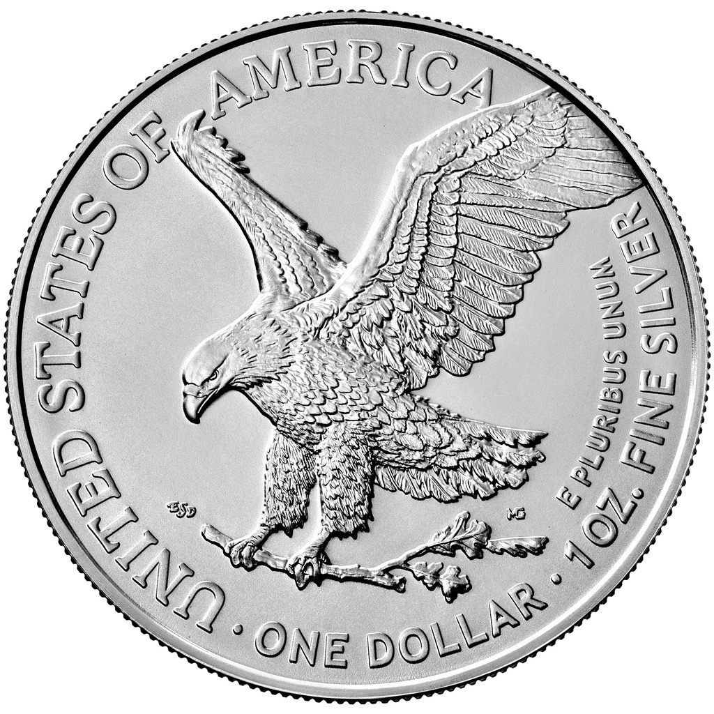 American Eagle 1oz Silver Coin 2021 - New Design Type 2 | margin scheme