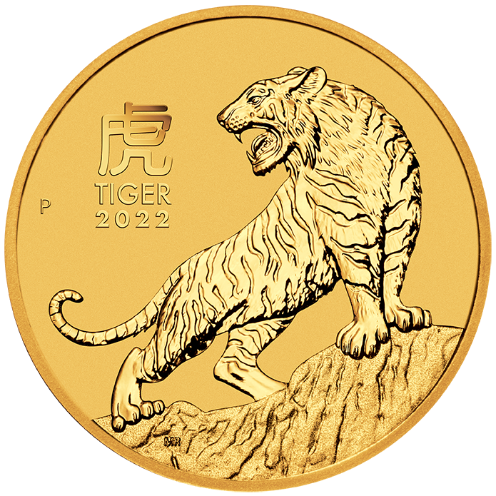 Lunar III Tiger 1/2oz Gold Coin 2022