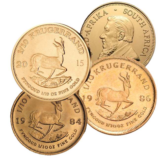 Krugerrand 1/10oz Gold Coin | different years