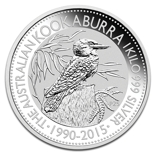 Kookaburra 1 Kilo Silver Coin 2015 margin scheme