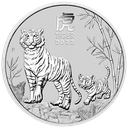 Lunar III Tiger 2oz Silver Coin 2022 margin scheme