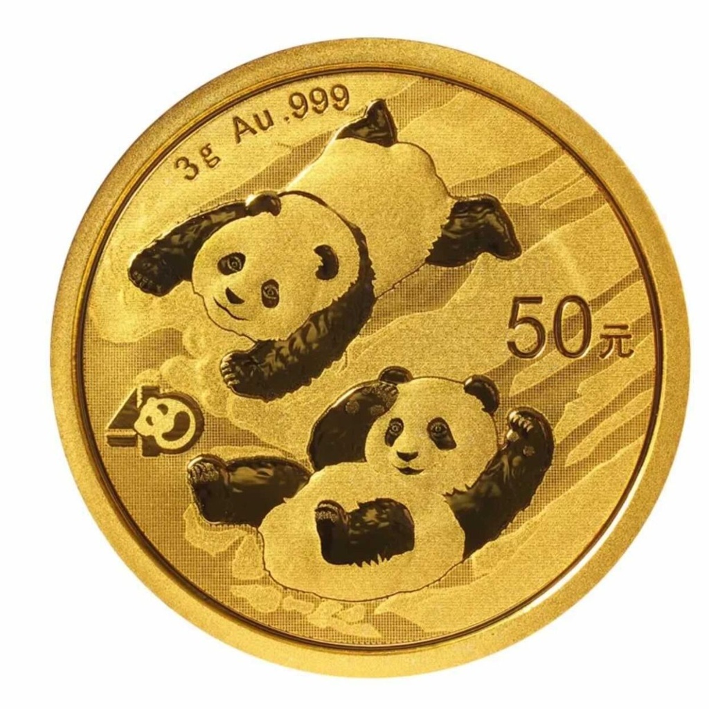 China Panda 3g Gold Coin 2022
