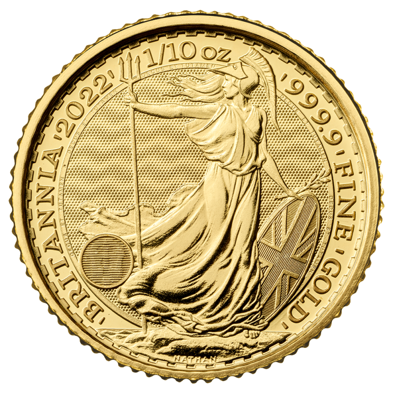 Britannia 1/10oz Gold Coin 2022