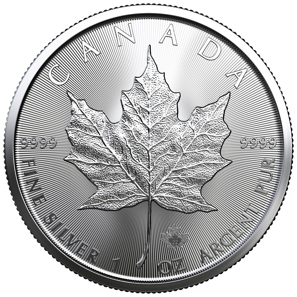 Maple Leaf 1oz Silver Coin 2022 margin scheme