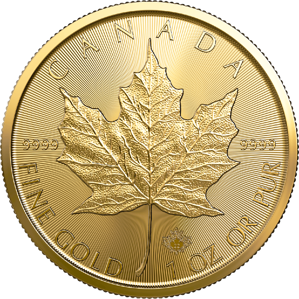 Maple Leaf 1oz Gold Coin 2022