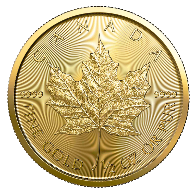 Maple Leaf 1/2oz Gold Coin 2022