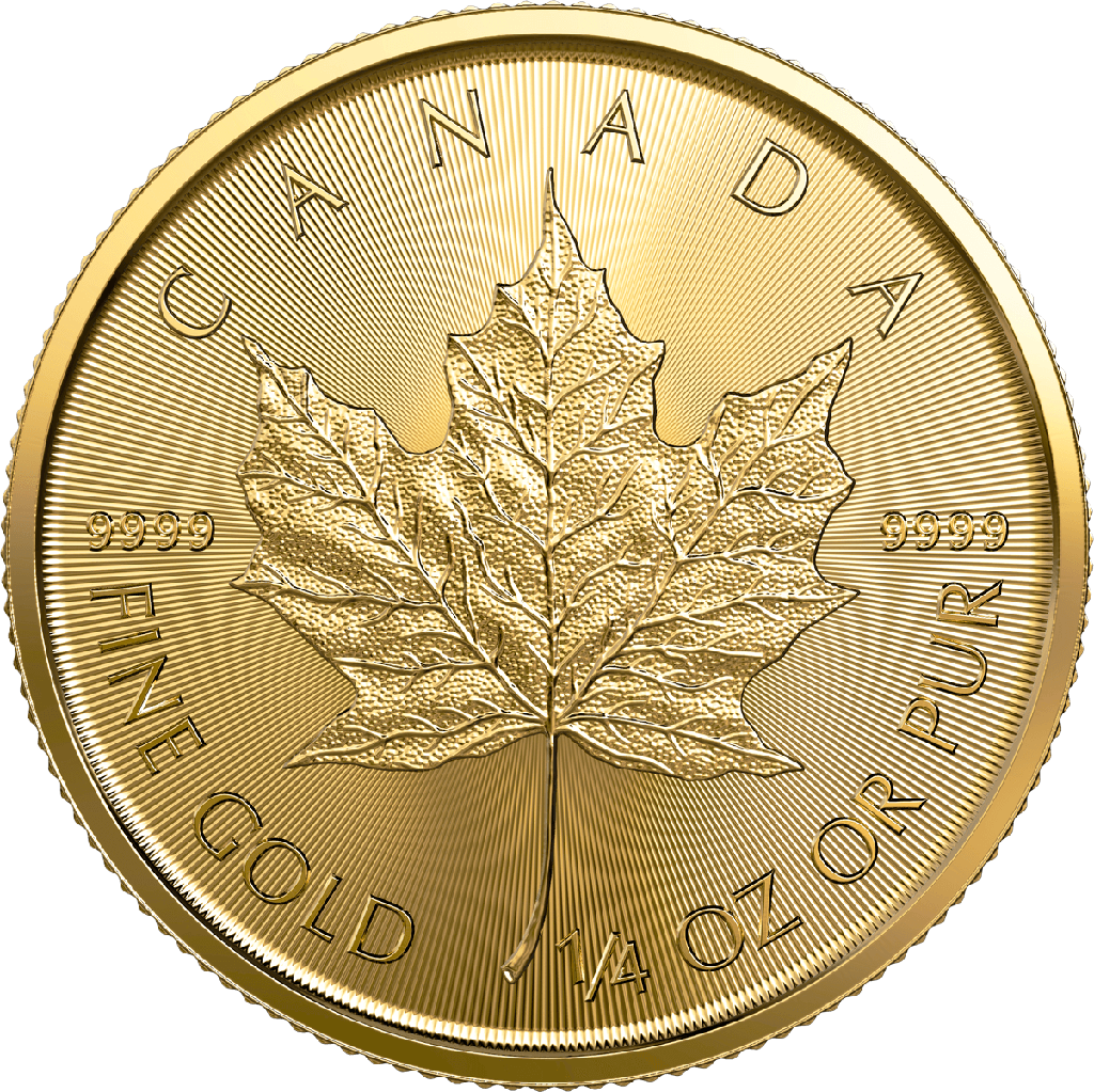 Maple Leaf 1/4oz Gold Coin 2022