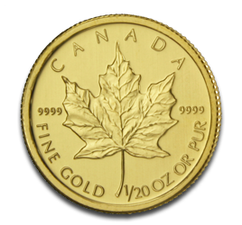 Maple Leaf 1/20oz Gold Coin 2011