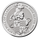 Queen's Beasts Black Bull 2oz Silver Coin 2018 margin scheme