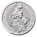Queen's Beasts Black Bull of Clarence 2oz Silver Coin 2018 | margin scheme