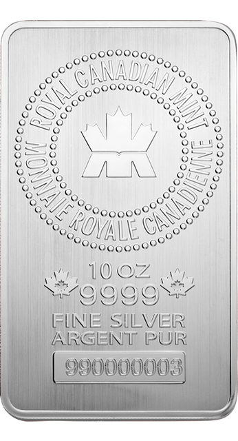 Royal Canadian Mint 10 oz Silverbar