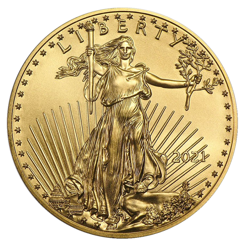 American Eagle 1/2oz Gold Coin 2021 Type 2