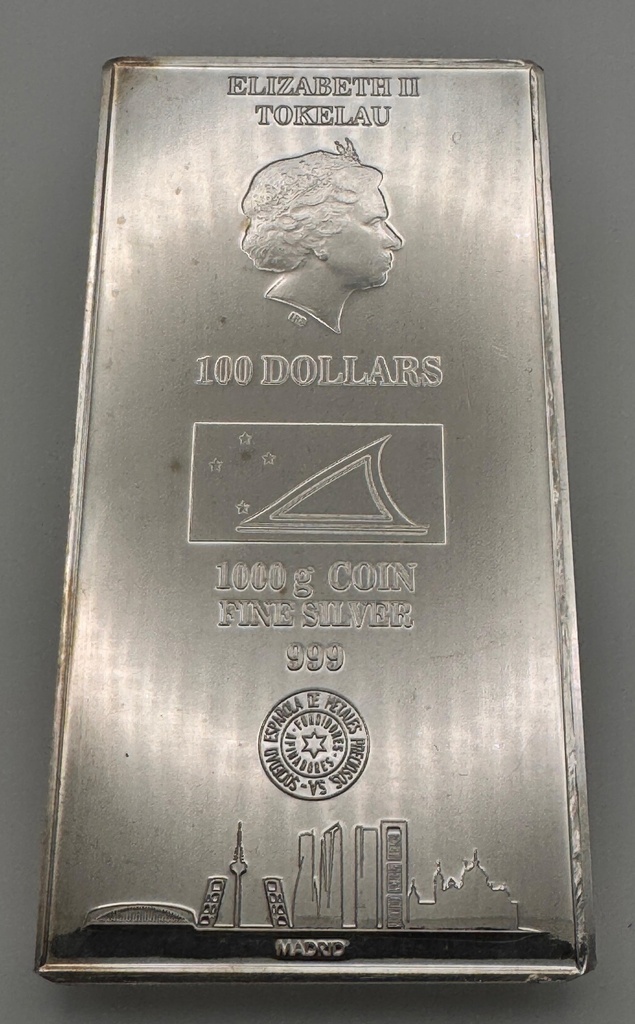 1kg Silver Coin Bar - diverse | margin scheme