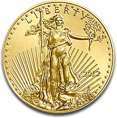 American Eagle 1/4oz Gold Coin different years