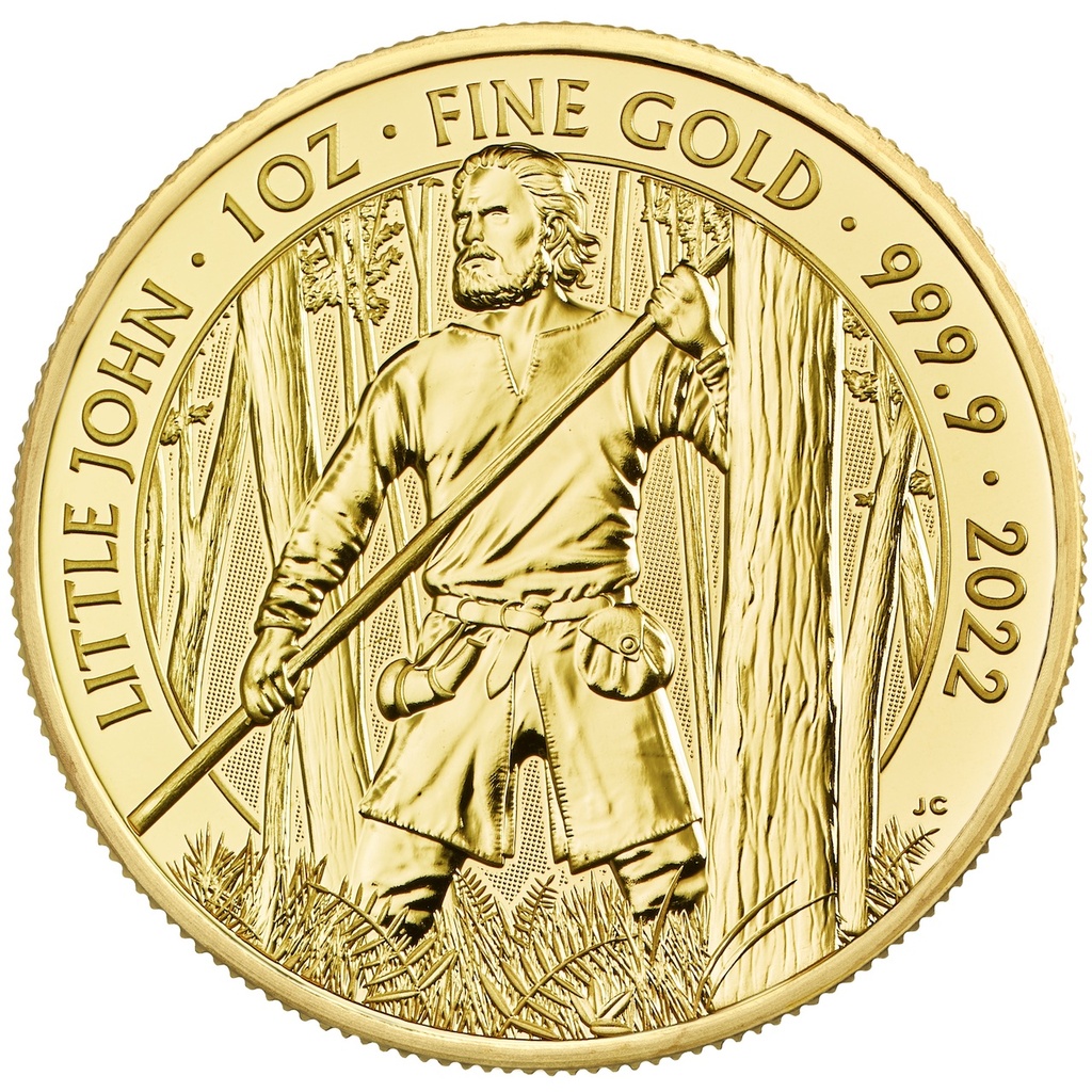 Myths and Legends &quot;Little John&quot; 1oz Gold Coin 2022