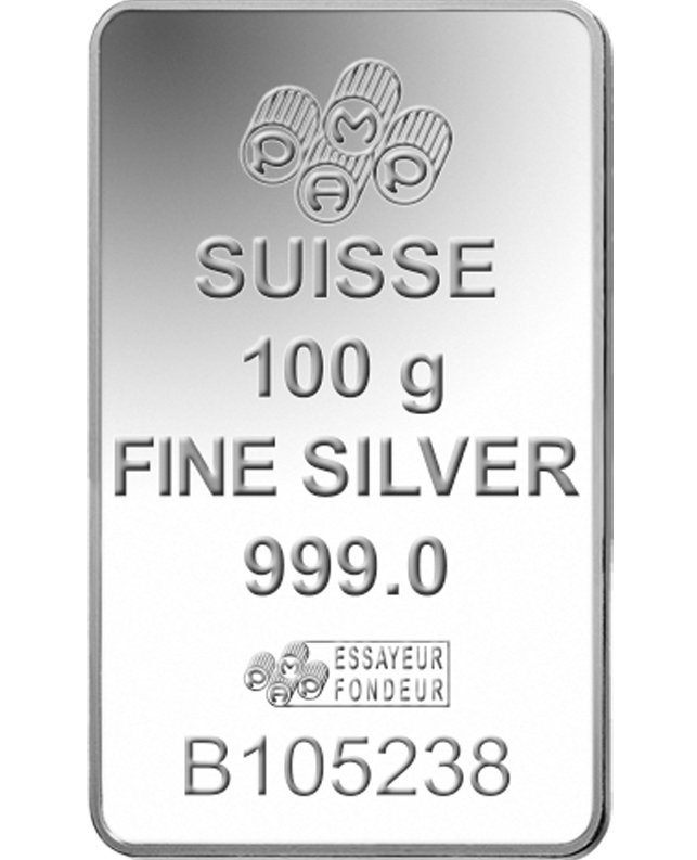 100g Silver Bar | Pamp Suisse 