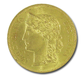 20 Swiss Francs Helvetica Gold Coin | 1883-1896