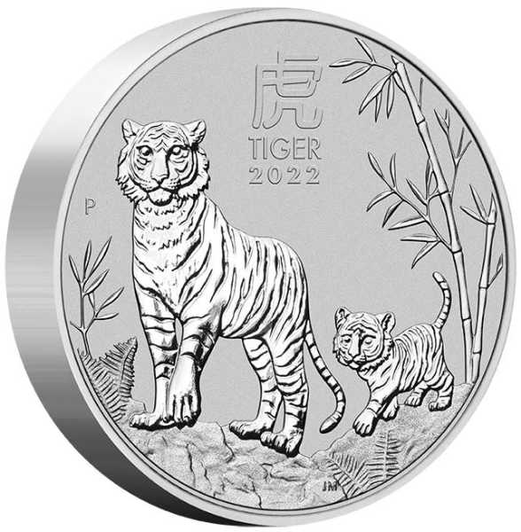 Lunar III Tiger 10 Kilo Silver Coin 2022 margin scheme