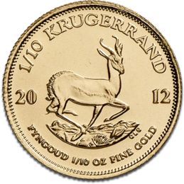 Krugerrand 1/10oz Gold Coin 2012
