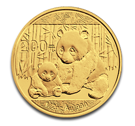 China Panda 1/2oz Gold Coin 2012
