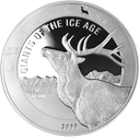 Ice Age Giants - Reindeer 1 Kilo Silver Coin 2022 margin scheme