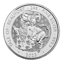 Tudor Beasts Yale of Beaufort 2oz Silver Coin 2023 | margin scheme