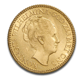 10 Dutch Guilder Wilhelmina Gold Coin | 1911-1933 | Netherlands