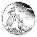 Lunar III Rabbit 2oz Silver Coin 2023 | margin scheme